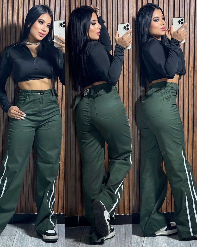 Pantalón dril lineas
