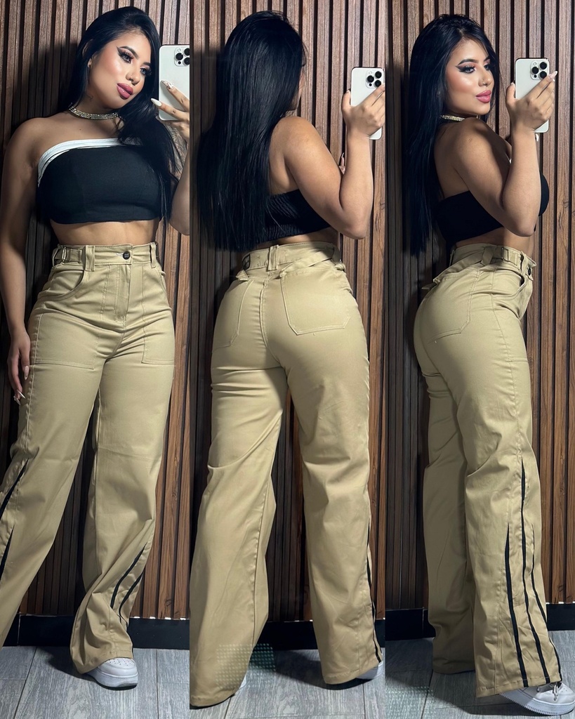 Pantalón dril lineas