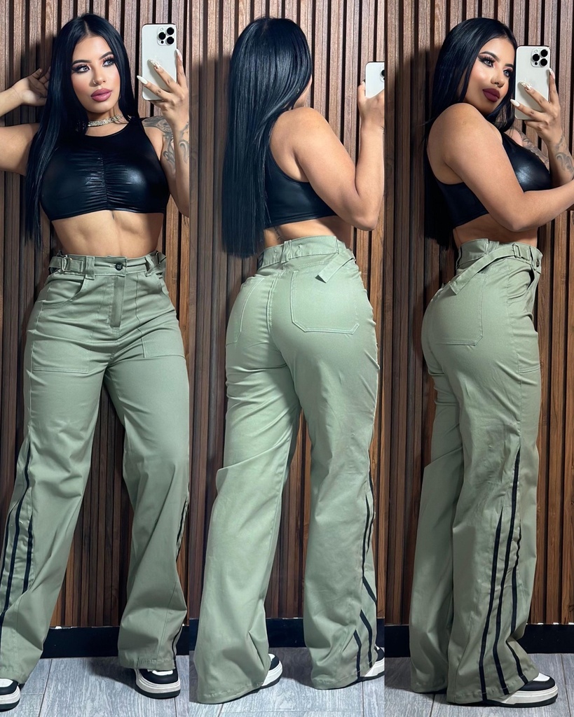 Pantalón dril lineas