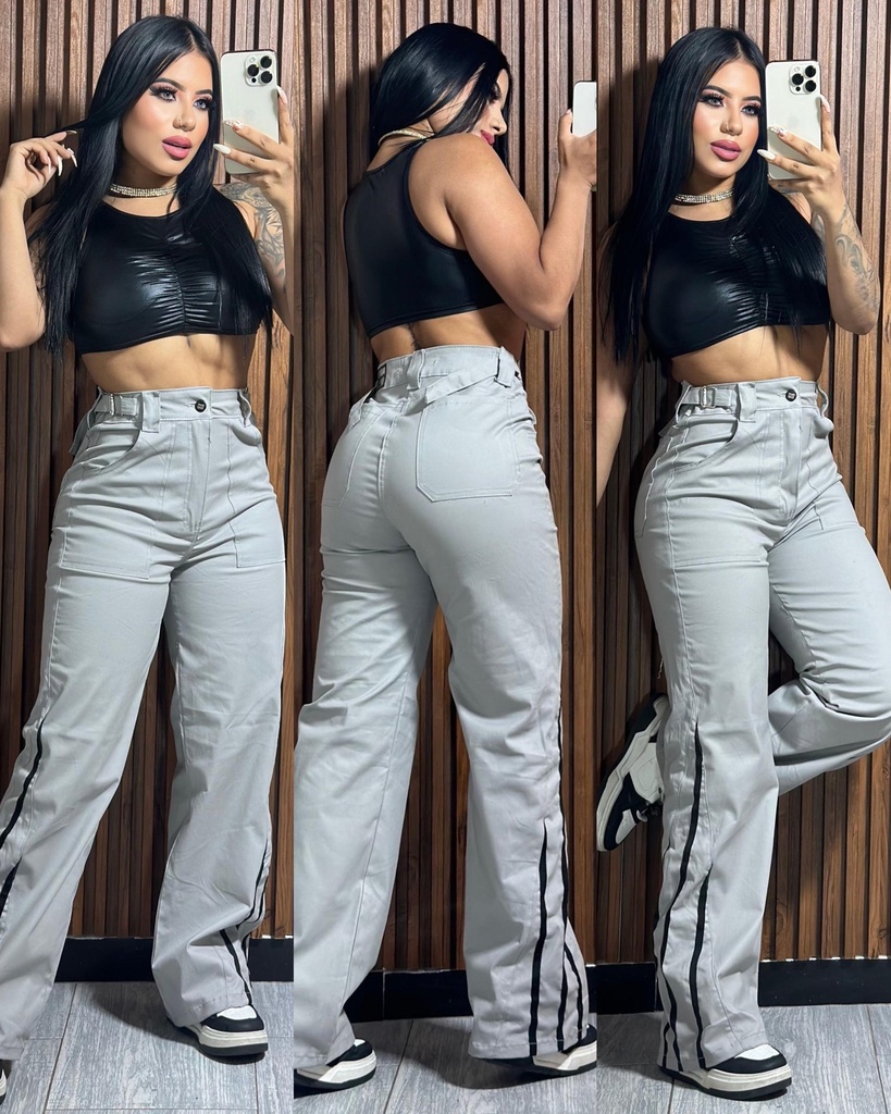 Pantalón dril lineas